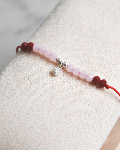 Pulsera Amuleto de Amor Hilo Rojo y Plata 925