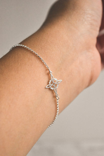 Pulsera Nudo de Bruja Plata 925