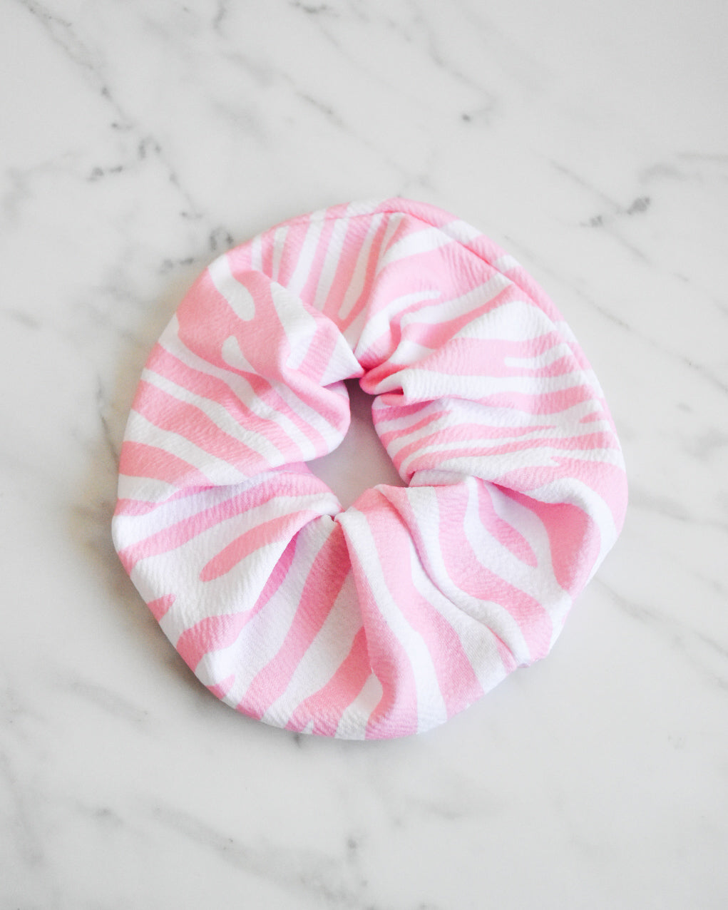 Scrunchie Animal Print Rosado – Hecho a mano