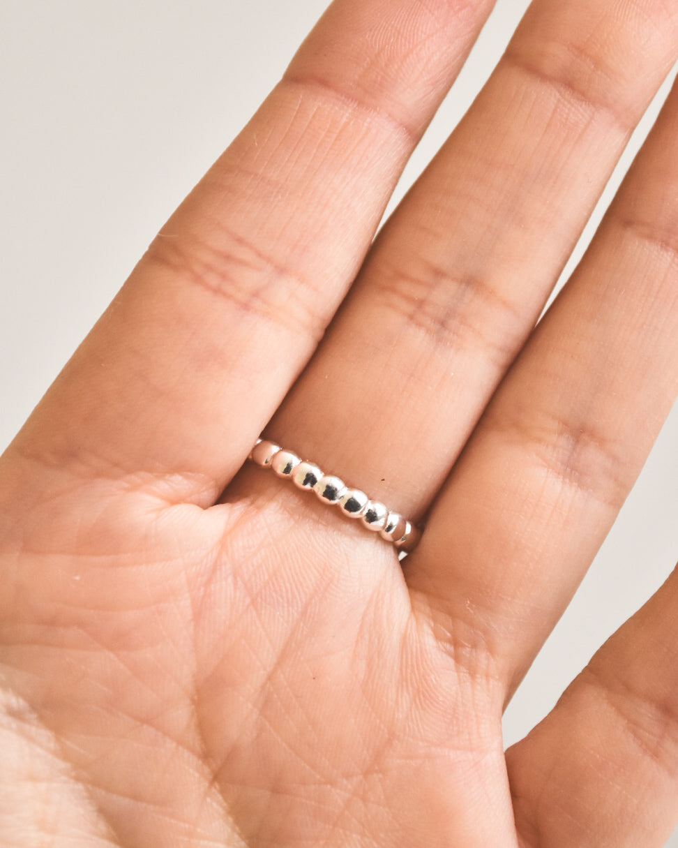 Anillo Huellitas Brillantes – Plata 925 tailandesa