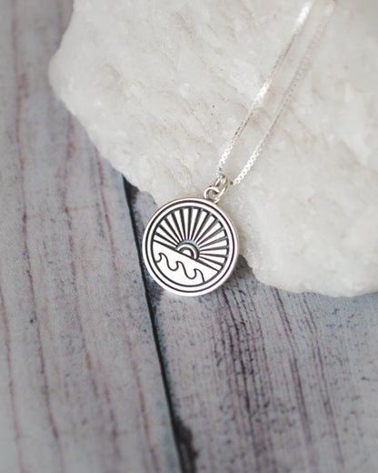 Collar Puesta de Sol con Olas