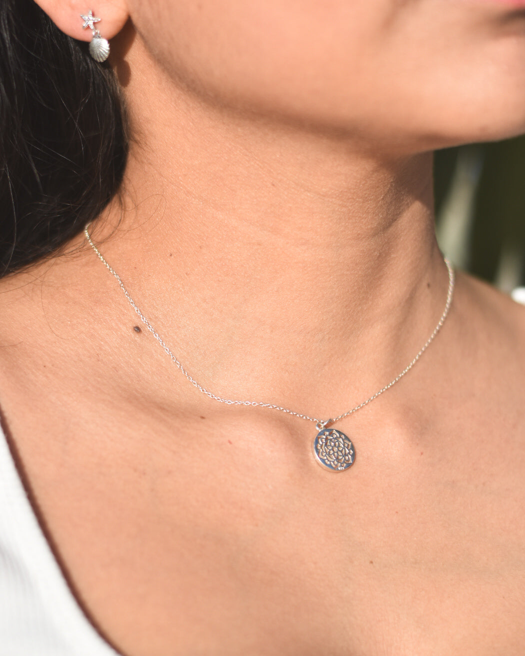 Collar Mandala de Plata 925