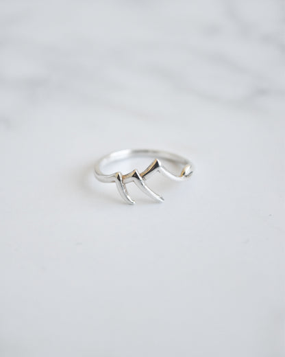 Anillo Montaña Plata 925 Tailandesa