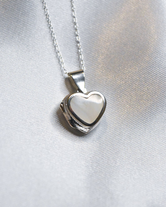 Relicario “Siempre en Mi Corazón” de Nácar en Plata 925