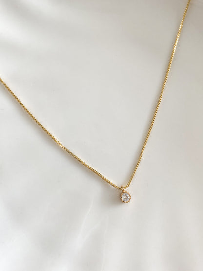 Collar "Punto de Luz" – Ajustable en Baño de Oro