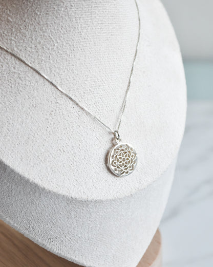 Collar Mandala de Plata 925