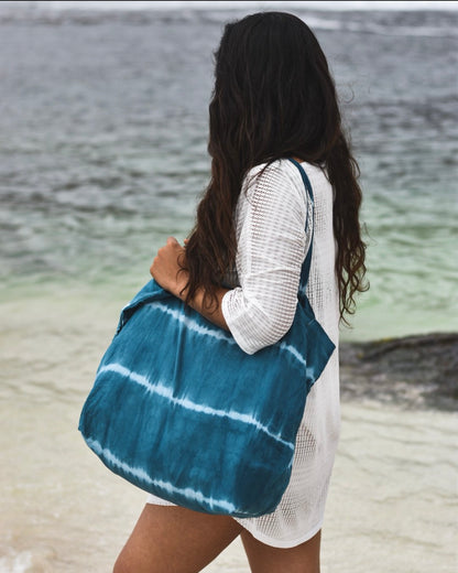 Bolso de Tela Tie Dye Verde Oscuro – Práctico y Ecológico