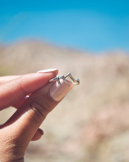 Anillo Montaña Plata 925 Tailandesa