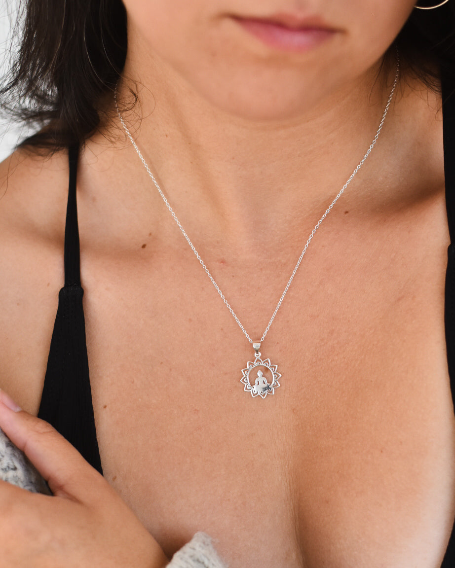 Collar Mandala Zen en plata 925