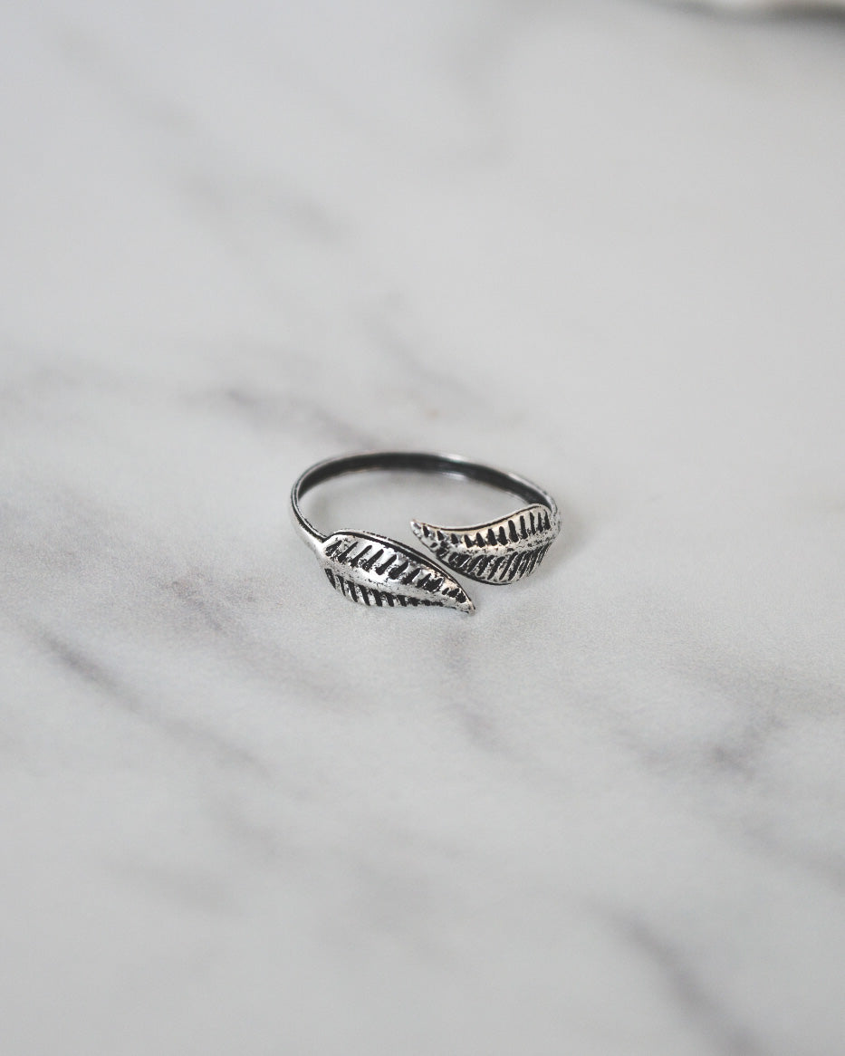 Midi Hojas - Plata 925 Tailandesa