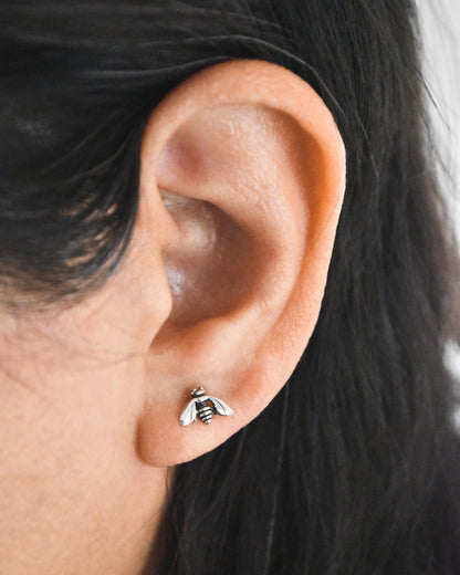 Aros de Plata 925 Abejita