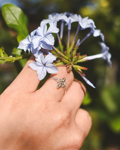 Anillo Nudo de Brujas Plata 925