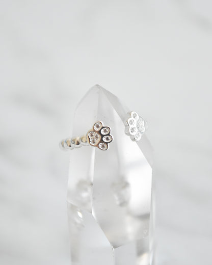 Anillo Huellitas Brillantes – Plata 925 tailandesa