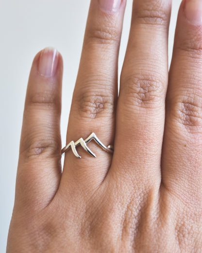 Anillo Montaña Plata 925 Tailandesa