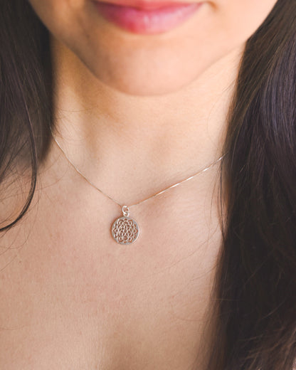 Collar Mandala de Plata 925