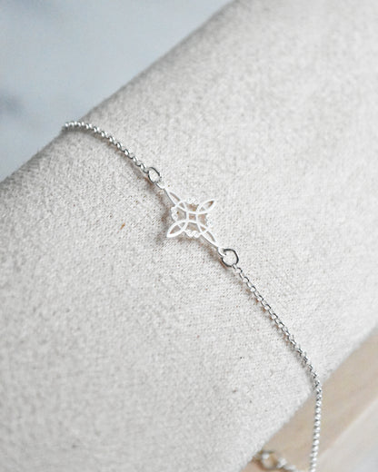 Pulsera Nudo de Bruja Plata 925