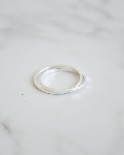 Anillo Doble Entrecruzado Plata 925