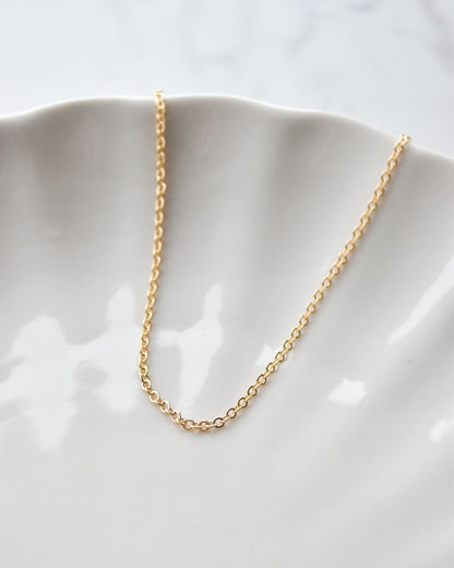 Cadena Bañada en Oro con Eslabones de 2mm