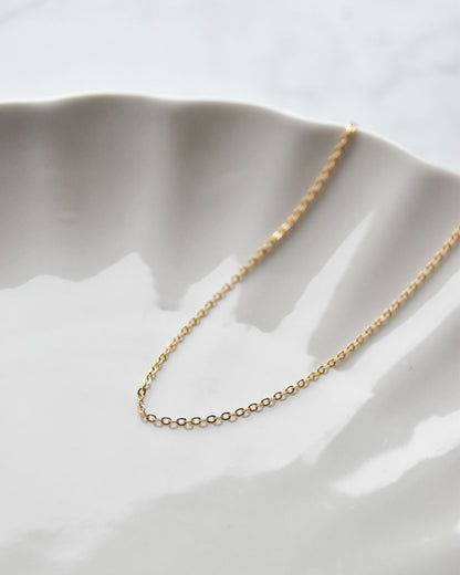 Cadena Bañada en Oro con Eslabones de 1.5mm