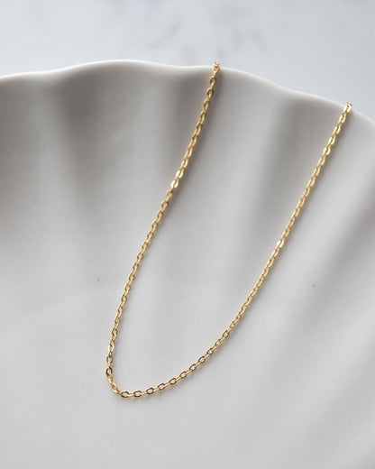 Cadena Bañada en Oro con Eslabones de 1.5mm