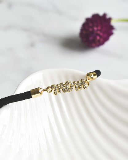 Pulsera Ajustable MOM con Circones | Regalo Día de la Madre